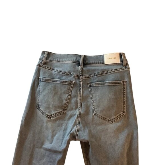 Express High Rise Skinny Stretch Jeans Womens Size 8S Blue Denim - Picture 4 of 10